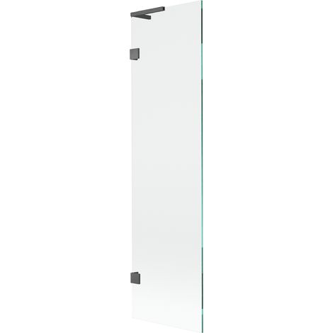 Mexen Lunar L paravent de baignoire 1-volet 50 x 150 cm, transparent, gris canon brossé - 897L-050-000-66-00 (1/5)