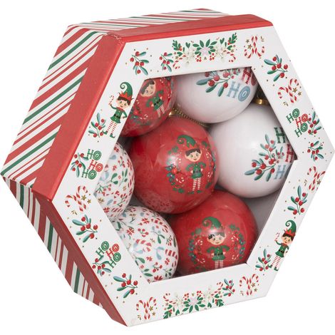 Déco de sapin Coffret 7 Boules de Noël D 7.5 cm - Feeric Christmas (1/3)