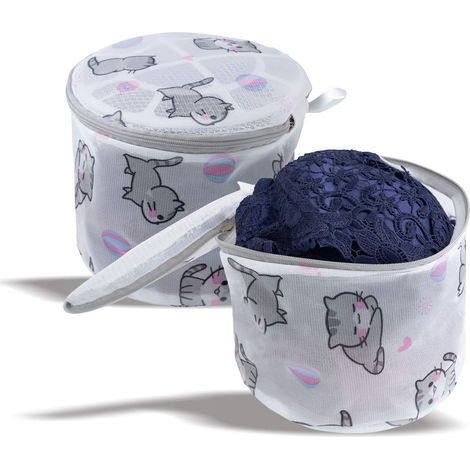 2 PCS exquis sac à linge pour sous-vêtements en tissu sandwich à haute perméabilité