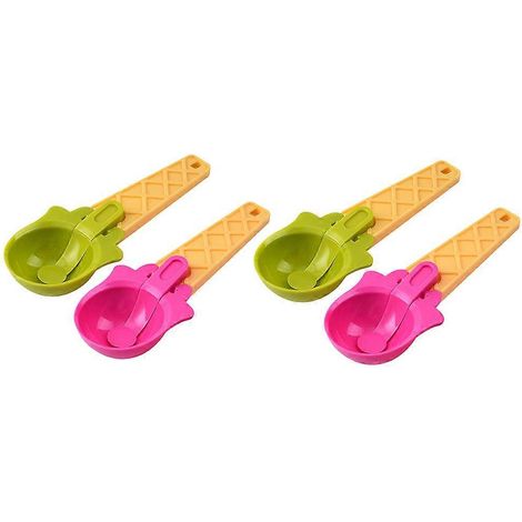 Cuillère à glace universelle, ustensile de cuisine 4 pièces, compatible avec les fruits et les gâteaux (1/5)