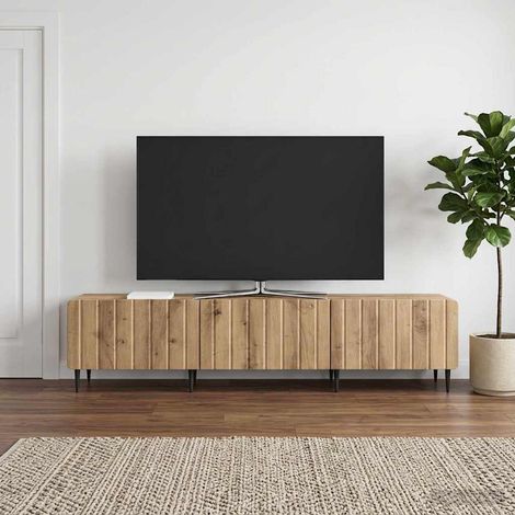 TV-Schränk 147 x 34,5 x 32 cm Artisan-Eiche Holzwerkstoff (1/5)