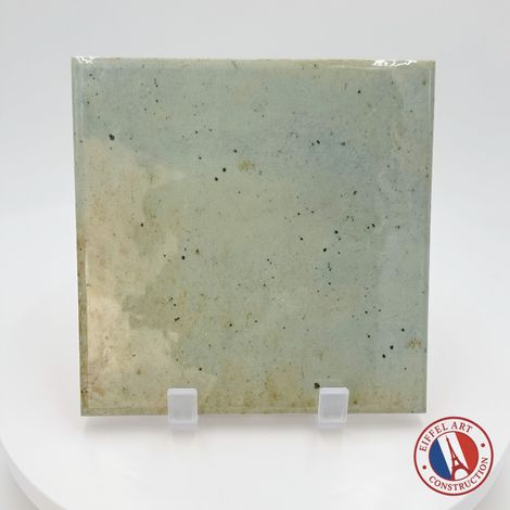 Aelle - Carrelage extérieur piscine carré bleu gris brillant 15x15 cm SPA&POOLS CELADON - Vendu par boîte de 0,5 m² (1/4)