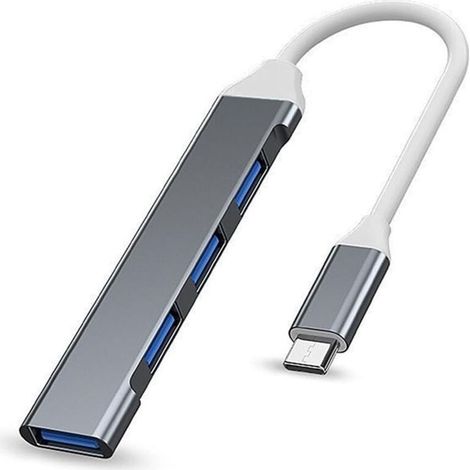Hub USB C 4 Ports, Hub USB C vers USB, Répartiteur USB C, Répartiteur USB C vers Hub USB 3.0, Compatible avec Mac Pro, iPad Pro, Chromebook, Pixelbook, Surface Pro, Samsung, Dell XPS, iMac (1/5)