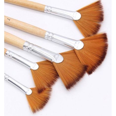Set di 5 pennelli professionali portatili con manici ergonomici (1/5)