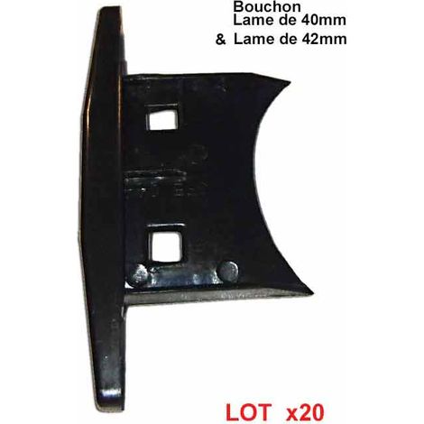 Lot 20 Bouchons Lame Volet Roulant Aluminium 40-42mm - SUYS (1/2)