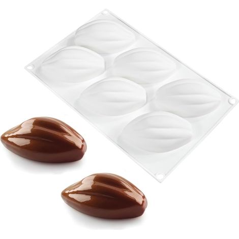 Stampo in silicone per torte mousse, stampo 3D in silicone per decorare dessert francesi, pasticcini, torte gelato e forme a noce di cacao. (1/4)