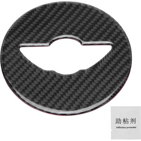 Autocollant emblème volant carbone pour Mini F54 F55 F56 F57 F60, badge centre volant, décoration intérieure auto (1/5)