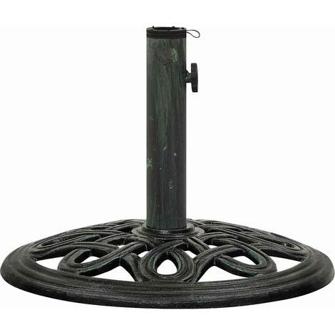 Maison Exclusive - Base per Ombrellone Verde 40x40x32 cm in Ghisa (1/5)