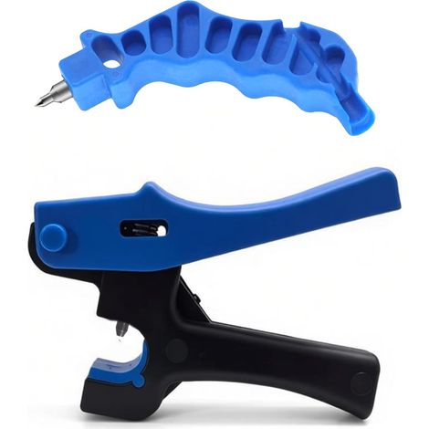 Kit d'outils 2 en 1 pour la perforation et l'insertion de raccords de tuyaux d'irrigation goutte à goutte, pour raccords de 1/4 pouce et insertion d'émetteurs, système d'arrosage goutte à goutte, outi (1/5)