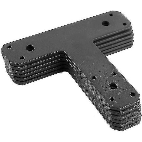 Connecteurs poteau-poutre en T - Épaisseur 4 mm pour plaques de fixation - Lot de 6 (1/5)