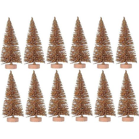 12 kleine Weihnachtsbäume
