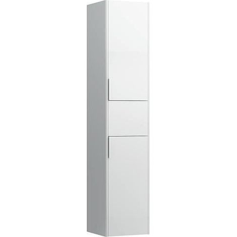 Hochschrank BASE FÜR PRO S 1650x350x336mm Scharn. li weiß glänzend (1/4)