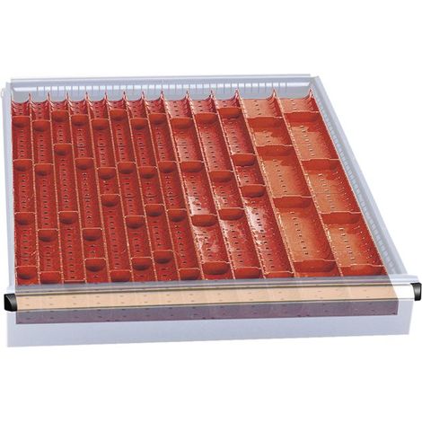 Compartiment casiers pour Serie 115 - 714x707 mm H 125/150 mm Heco HE115075C4