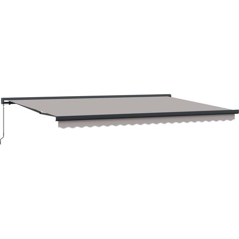 Maison Exclusive - Tenda Retrattile Grigio chiaro 500 × 300 cm Tessuto e Metallo