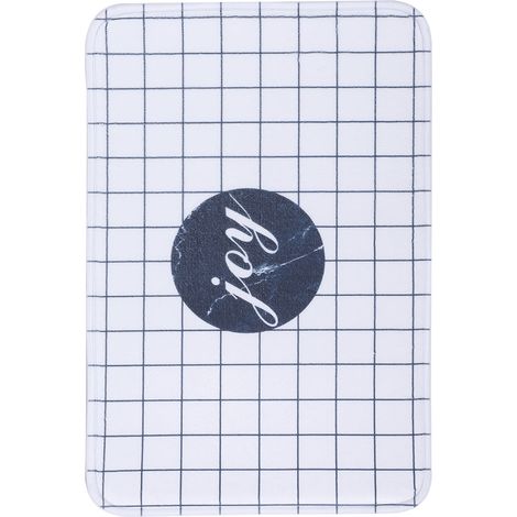 Tapis De Bain Anti-Dérapant En Flanelle Absorption Eau Pour Salle De Bain Et Chambre 1 Pièce (1/5)