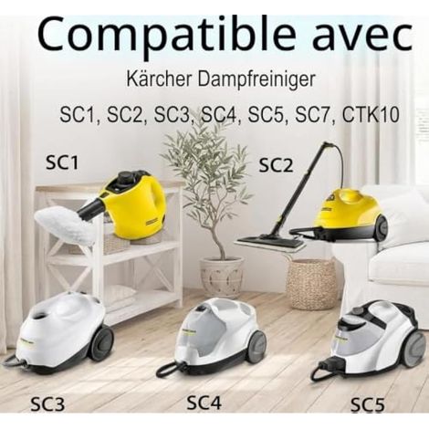 3 PCS Set Suceur de Sol pour Kärcher SC1/ SC2/ SC3/ SC4/ SC5/ SC7 Nettoyeur Vapeur, Accessoires de pour Kärcher Easyfix Nettoyeur Vapeur, Pour un Nettoyage des Vitres Hygiénique et Sans Traces (1/3)