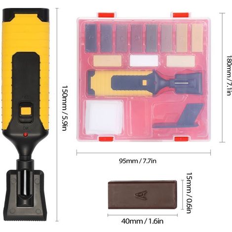 Kit d'Outils à Main de Réparation pour Stratifié, Système de Cire pour Plan de Travail au Sol, Plancher, Copeau, Rayures (1/3)