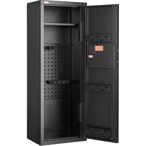 Armoire à fusils avec clavier numérique - Étagère amovible - Système d'alarme - 2 clés de secours (1/5)