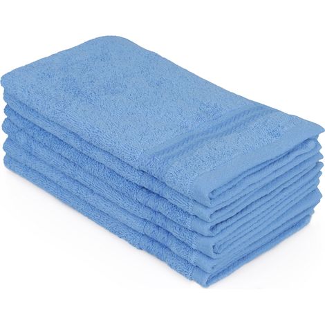 Juego de toallitas Set 100% Algodón Azul 500 gr/m² (1/5)