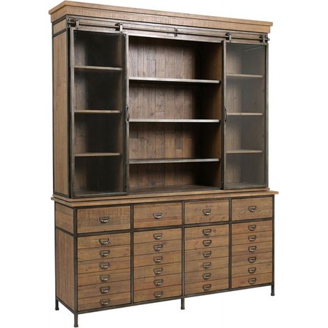 Buffet vitré - Bois - Marron - Interior's (1/5)