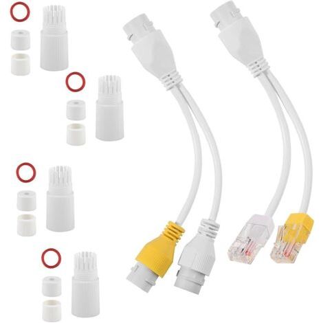 Pair Combinateur et Répartiteur PoE Adaptateur répartiteur POE Alimentation pour 2 caméras IP avec Seulement 1 câble Plug Play étanche pour Utilisation avec Les caméras PoE Reolink RLA-POECS1 (1/5)