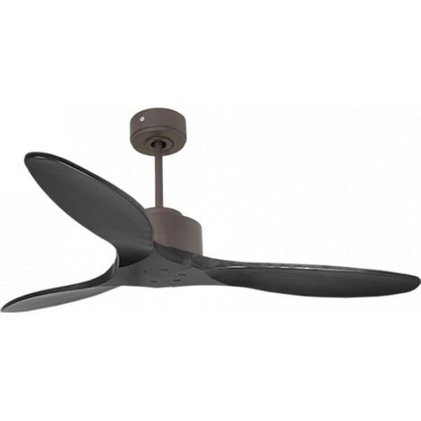 Modulo de KlassFan - Super destratificateur et ventilateur DC 132 cm Chocolat pales bois noir sans Lumière  25 à 40 m²