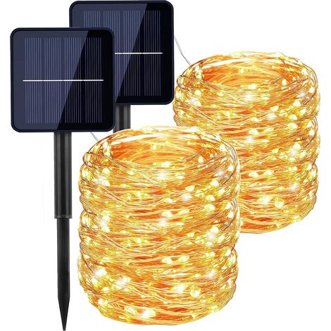 1 Guirlande lumineuse, 22 m, 200 LED, solaire, IP65, jardin (1/5)