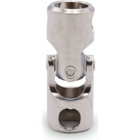 Store Menuiserie – Genouillère en aluminium nickelé D.12 – Joint de cardan pour volet roulant – Installation simplifiée avec vis fournies – Durée d'utilisation 10 000 cycles