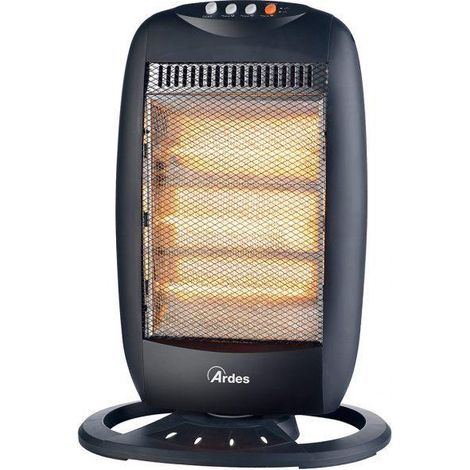 Ardes AR454B Elektrische Raumheizung Elektrischer Halogen-Raumheizer Indoor Schwarz 1200 W (1/2)