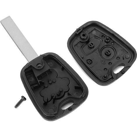 Coque de clé de voiture à 2 boutons, cache télécommande avec fente, de remplacement pour Peugeot 307 (1/5)