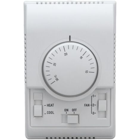 Thermostat mécanique pour climatisation centrale 110-220V – Installation intégrée – Longue durée de vie – Commutateur de mode chaud/froid