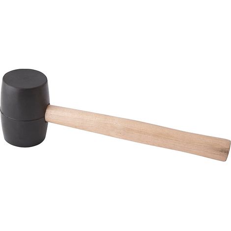 Ausrüstung – Gummihammer – 300 mm, 500 g – Holzgriff (1/3)