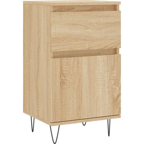 Credenza cassettiera mobile contenitore organizer cucina soggiorno salotto sonoma 40 x 35 x 70 cm legno ingegnerizzato marrone 020031559