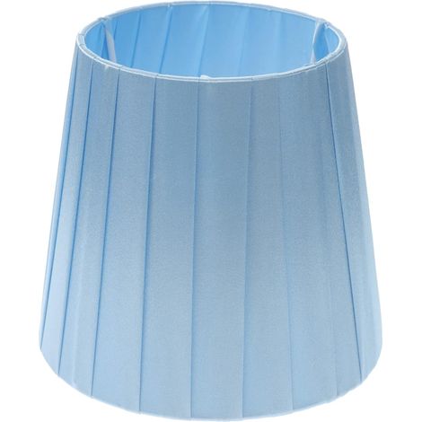 CCYKXAPetit Abat-jour en Tissu Bleu pour Lampe sur Pied et Lampe de Table, Décoration Simple et Élégante, Protège la Poussière, Installation 3cm, pour Salon (1/5)