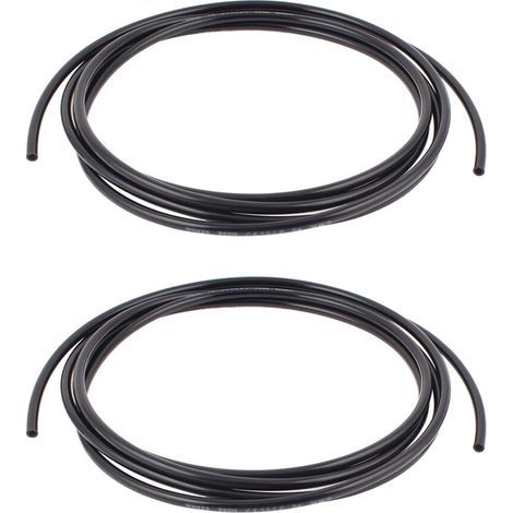 2 Pièces 6 mm x 4 mm Pneumatique Compresseur D'Air PU Tuyau Tuyau 3 Mètres Noir (1/3)