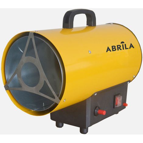 Fabrilamp Cañón Calefactor Gas Propano GLP MICRA 15kW Amarillo/Negro – Caudal 320 m³/h, Encendido Piezoeléctrico, Protección Corte Gas y Sobrecalentamiento – 31x18,5x36 cm