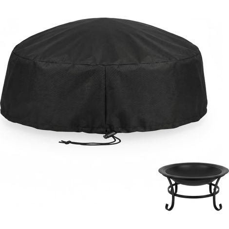 Housse de Protection Imperméable pour Feu Rond en Tissu Oxford 420D (85 x 40 cm) - Résistante aux Intempéries, Idéale pour Puits de Feu, Barbecue et Autres Installations Extérieures (1/5)