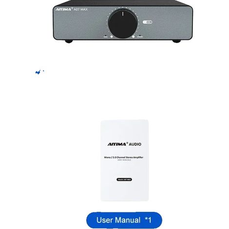 Amplificador de audio, 300 W por canal, configuración de doble canal, solo A07 Max (1/2)