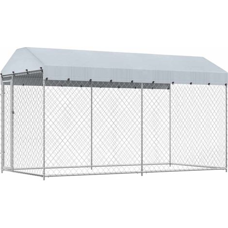 Maison Exclusive - Chenil d'extérieur avec toit pour chiens 382x192x225 cm