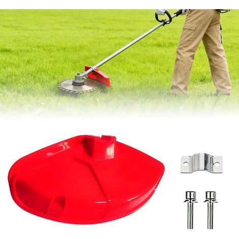 Brush Cutter Guard, Protective Cover for Grass Trimmer, Plastic Brush Cutter Protector, with 2 Screws, for Brushcutter Mower (1/5)