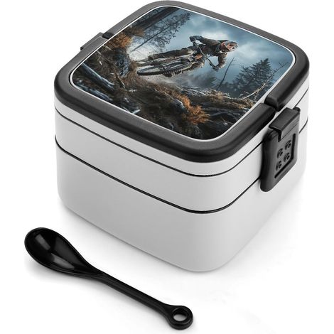 Boîte à bento empilable pour tournois de VTT, étanche, avec (1/5)