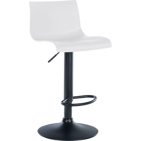 Barhocker Branford weiß Kunststoff