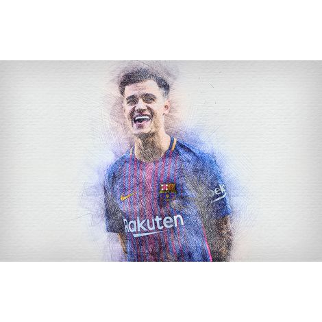 Papier peint panoramique Football - Joueur de Foot - 130 cm x 81 cm (1/2)