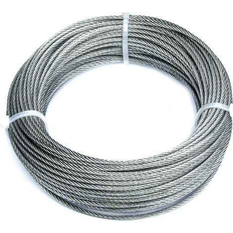 Fune in acciaio Inox 49 fili Ø 2 mm. 25 mt.