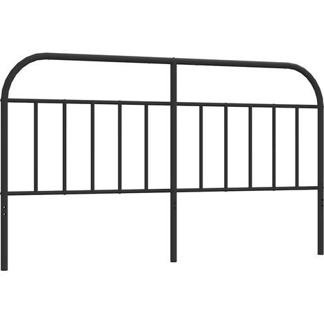 Ersatz-Kopfteil Metall Schwarz 160 cm vidaXL