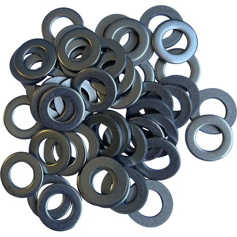 30 rondelles 12 mm plates en inox a4 aisi 316