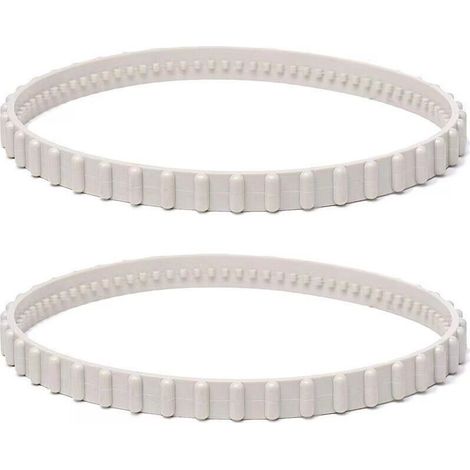 Courroie d'entraînement pour nettoyeur de piscine Hayward Aquavac Tiger Shark et SharkVac – Lot de 2 pièces – Coloris gris - RCX23002