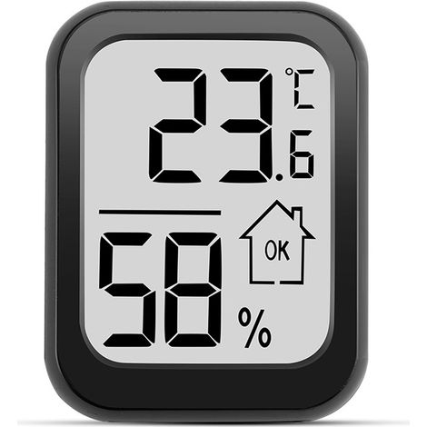 Thermomètres électroniques pour une utilisation intérieure et extérieure avec de grands écrans, hygromètres numériques, thermo-hygromètres, adaptés à une utilisation à la maison et au jardin.