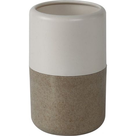 Vaso de plástico Ecolo, blanco-blanco 0 Centrale Brico (1/2)