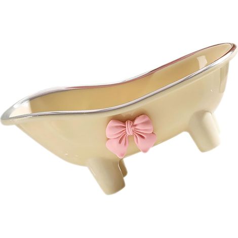 Porte-savon Healeved en ABS blanc , au design simple et léger . Boîte à savon pratique pour le perça